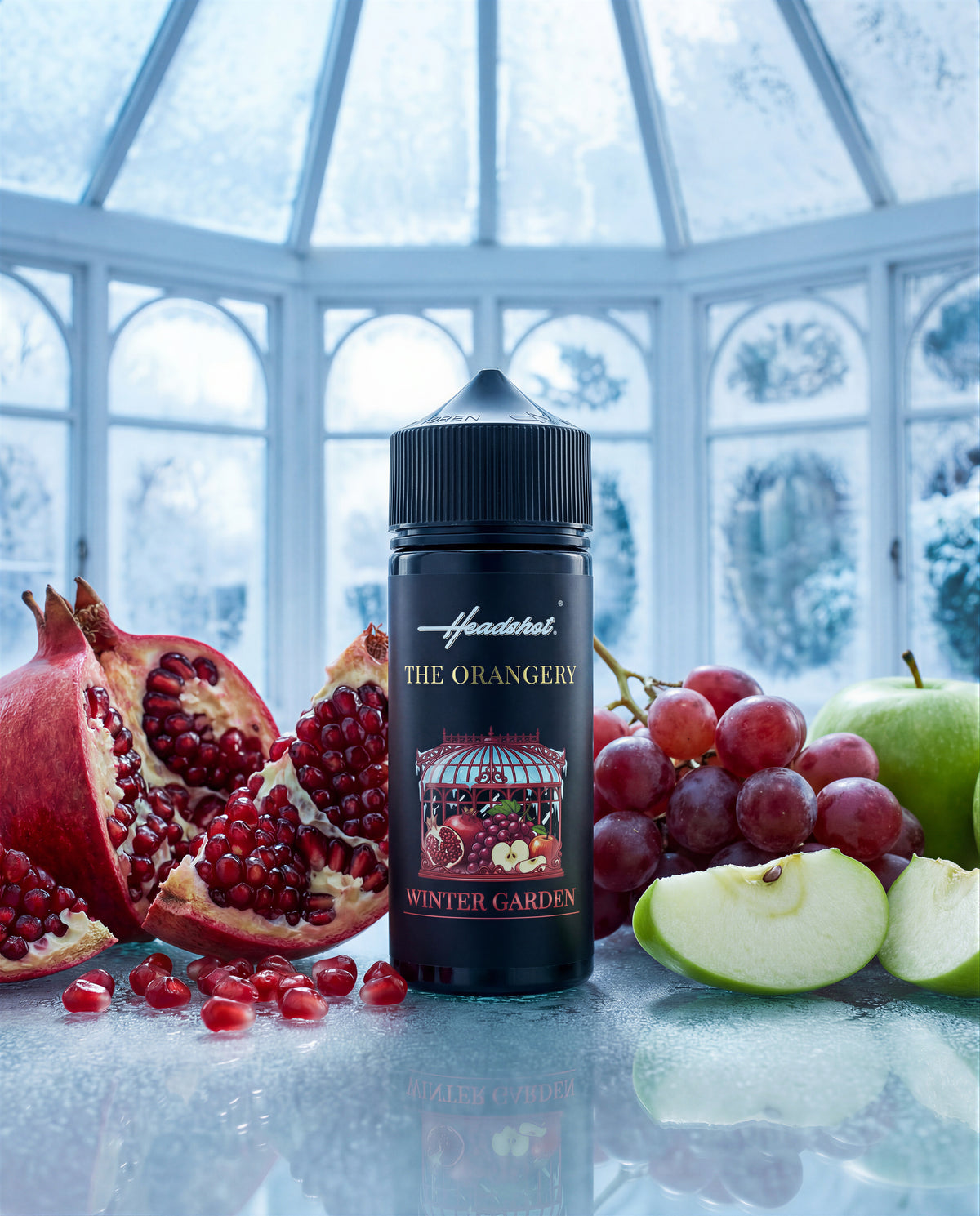 WINTER GARDEN Granatapfel Apfel Traube Ice Aroma von HEADSHOT, Flasche, Ansicht 4